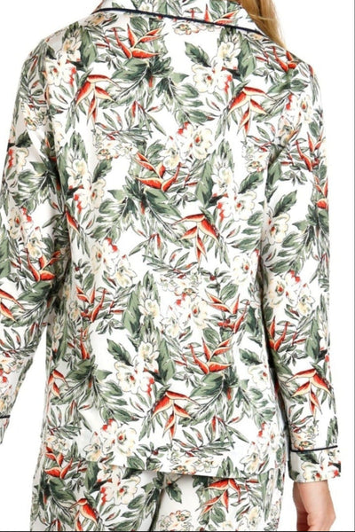 Piper PJ Top/Pant Set | Blooming Paradise Print | Subtle Luxury - Subtle Luxury