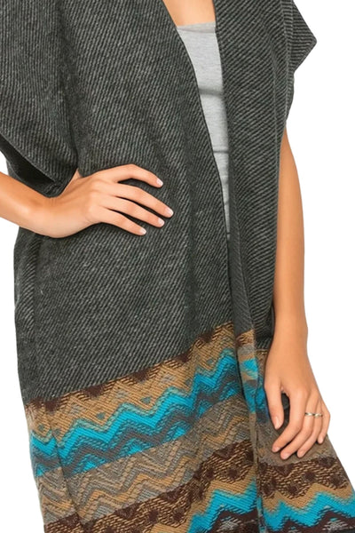 Plaid Poncho - Subtle Luxury