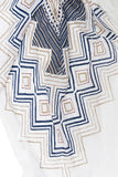 Pool to Party Blanket Wrap White / One Size Oversized Kimono Shrug Coverup in Hidden Temple Print