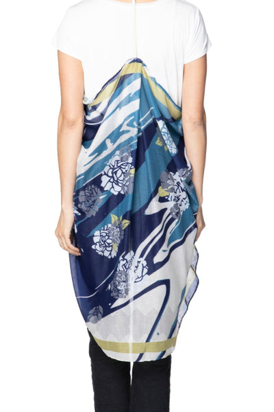 Pool to Party Coverup Around the Grove / One Size / Blue Free Spirit Multi Wear Coverup Vest in Around the Grove Print