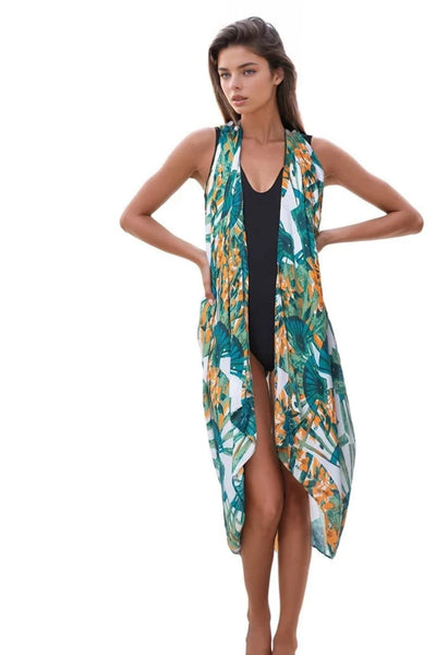 Free Spirit Multi Wear Coverup in Asian Garden Print