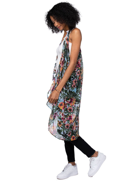 Pool to Party Coverup Bay Breeze / One Size / Multi Free Spirit Vest in Bay Breeze Print