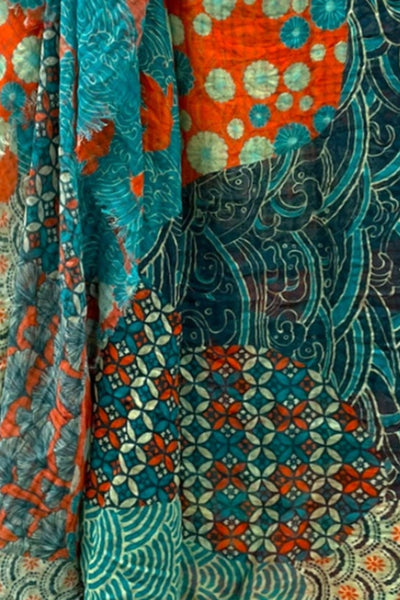 Pool to Party Coverup Okinawa Print / One Size / Multi Okinawa Print Sarong Wrap Scarf Coverup