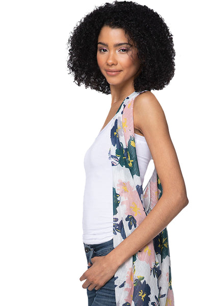 Pool to Party Coverup Sundry Floral / One Size / Multi Free Spirit Vest in Sundry Floral Print