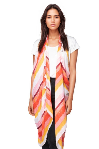 Pool to Party Coverup Through the Horizon / One Size / Pink Free Spirit Coverup Vest in Through the Horizon Print in Pink