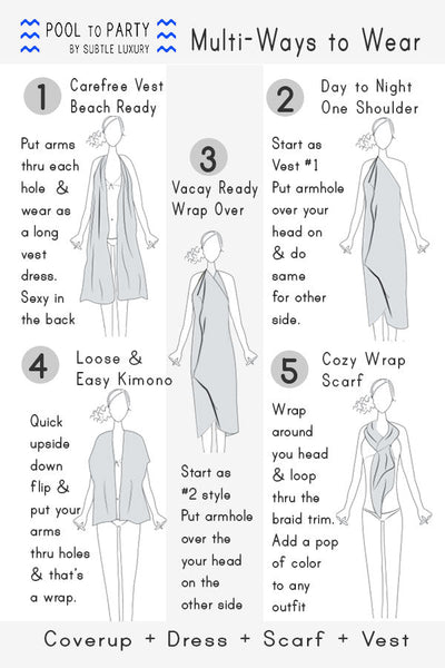 Pool to Party Coverup World Traveler / One Size / Yellow Free Spirit Multi Wear Coverup in World Traveler Print in Yellow