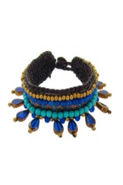 Pool to Party Jewelry Free Spirit Bracelet / One Size / Navy Free Spirit Bracelet