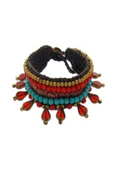 Pool to Party Jewelry Free Spirit Bracelet / One Size / Red Free Spirit Bracelet
