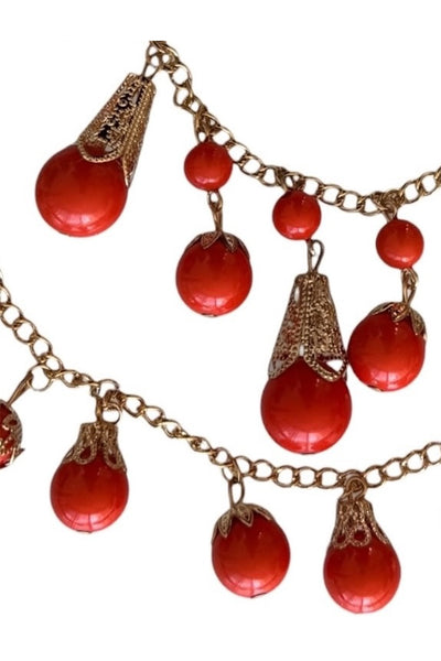 Pool to Party Jewelry Oasis Moroccan Drop Double Strand Necklace