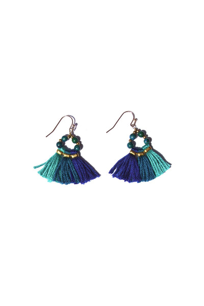 Pool to Party Jewelry Ombre Tassel Earrings / one size / Carribean Ombre Tassel Earrings