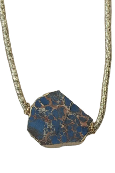 Pool to Party Jewelry one size / Lapaz Sol Stone Pendant Necklace