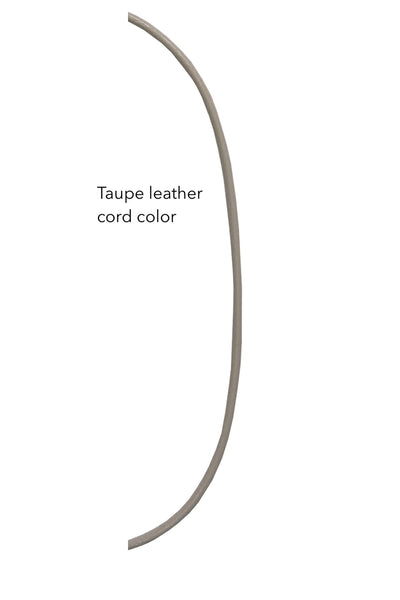 Pool to Party Jewelry Single Pearl Necklace / One Size / Taupe Single Real Pearl Leather Cording Necklace
