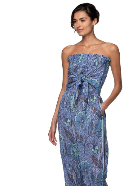 Pool to Party Jumpsuit L/XL / Something Magical - Blue / 100% Cotton Summer Cotton Jumpsuit in Something Magical Print