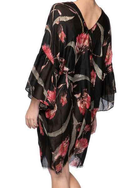 Pool to Party Kaftan One Size / Black / 100% Poly Summer Romance Bell Kaftan