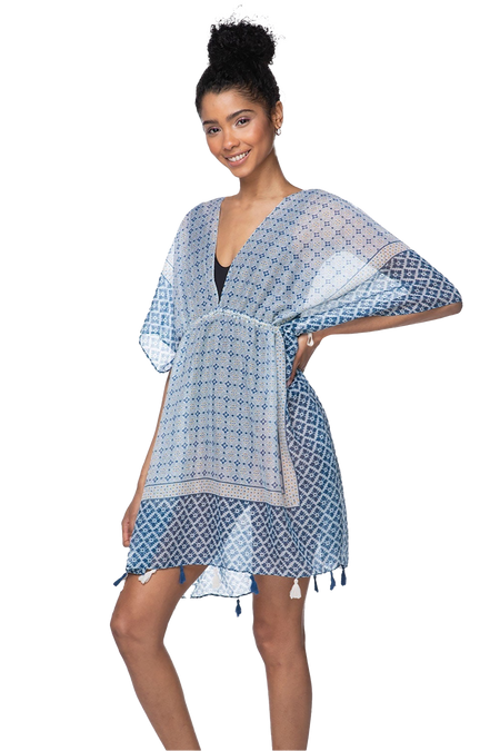Vacation Melody Green Print in  Isle Dress