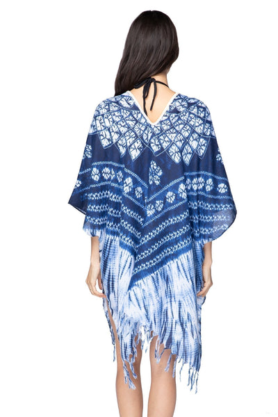 Pool to Party Kaftan One Size / Indigo Indigo Diamond Print | Kaftan | Indigo