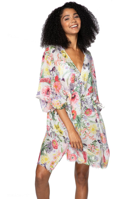 Rita Reversible Sun Dress in Spring Splendor Print