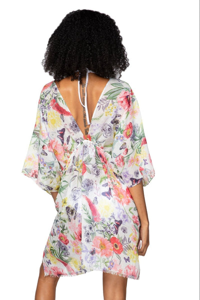 Pool to Party Kaftan One Size / Multi / 100% Poly Maryanne Blossom Isle Dress