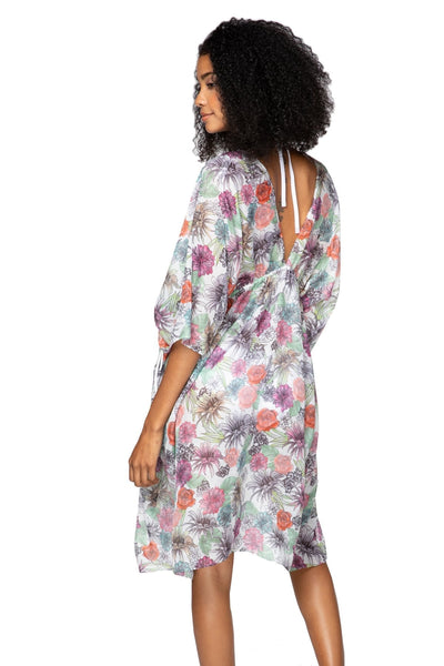 Pool to Party Kaftan One Size / Multi / 100% Poly Tropical Oasis Isle Dress