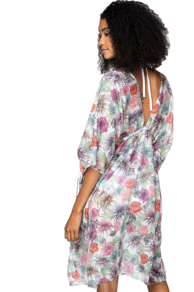 Pool to Party Kaftan One Size / Multi / 100% Poly Tropical Oasis Isle Dress