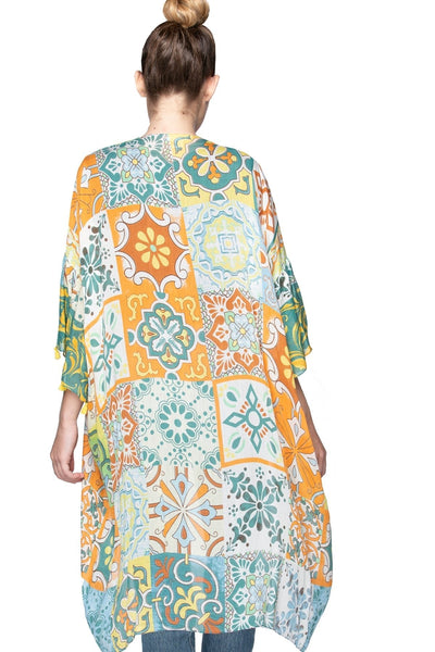 Pool to Party Kimono Bell Kimono Mid Length Luxury Feel Fabrics Prints | Warehouse Sale