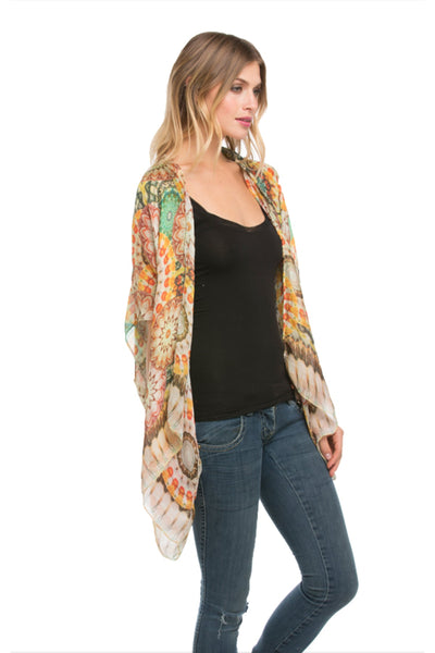 Pool to Party kimono Electric Bloom Kimono Wrap