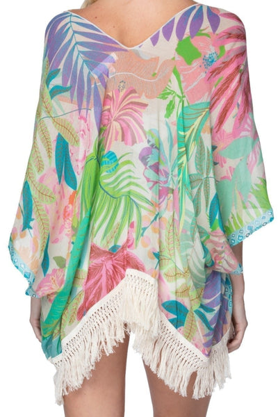 Pool to Party Kimono Luxury Cropped Fringe Kimono