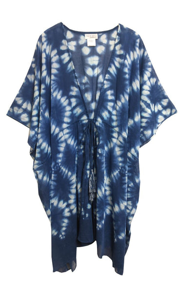 Pool to Party Kimono One Size / Blue / 100% Cotton Out at Sea Open Kaftan