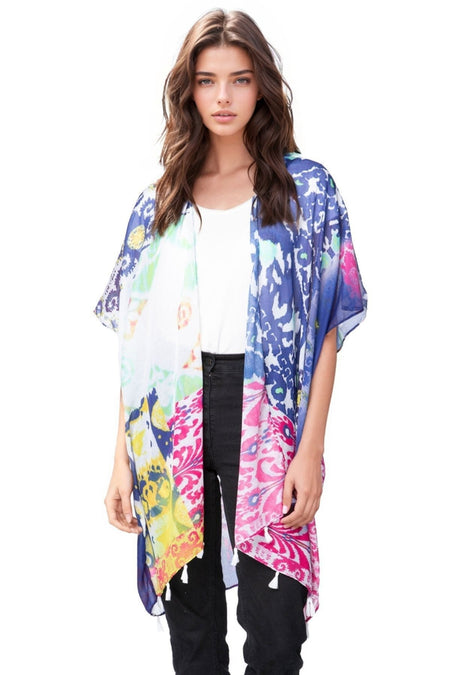 Long Beach Fringe Kimono Wrap