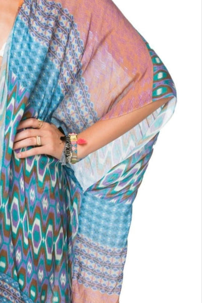 Pool to Party Kimono Sky / One Size The Janice Kimono Wrap in Sky
