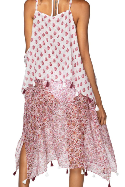 Pool to Party Sun Dress Coastal Getaway Dress / One Size / Maroon Melody Fair Print | Coastal Getaway Dress