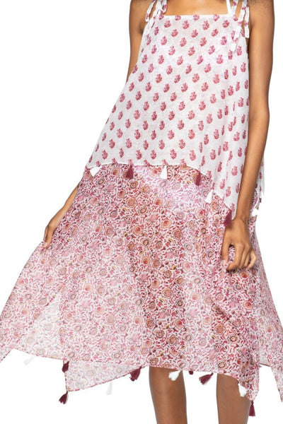 Pool to Party Sun Dress Coastal Getaway Dress / One Size / Maroon Melody Fair Print | Coastal Getaway Dress