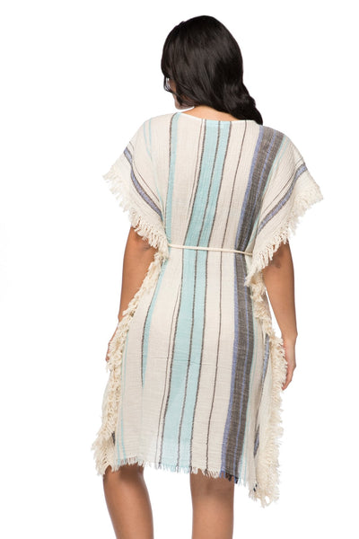 Pool to Party Sundress One Size / Sky Boho Beach Sun Dress in Venice Boardwalk