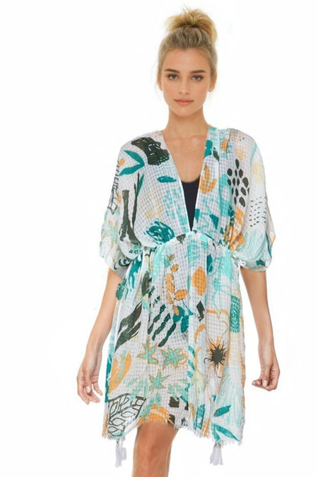 Vacation Melody Green Print in  Isle Dress