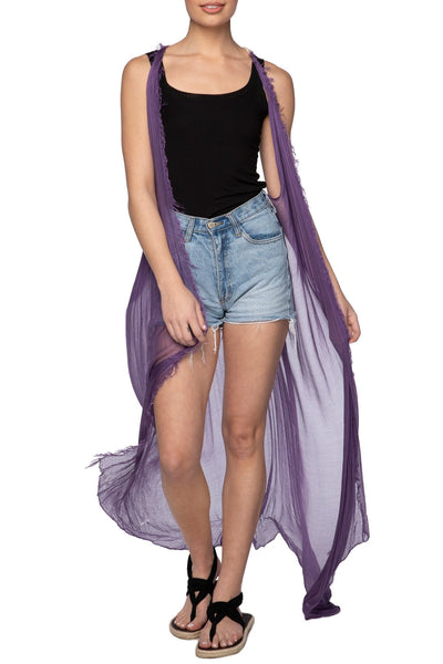 Pool to Party Vest 100% Modal / One Size / Concord Modal Luxe Free Spirit Vest