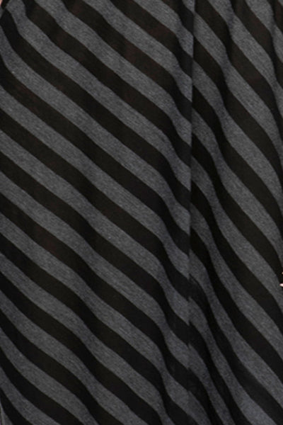 Split Sleeve Mini Striped Knit Maxi Dress - Subtle Luxury