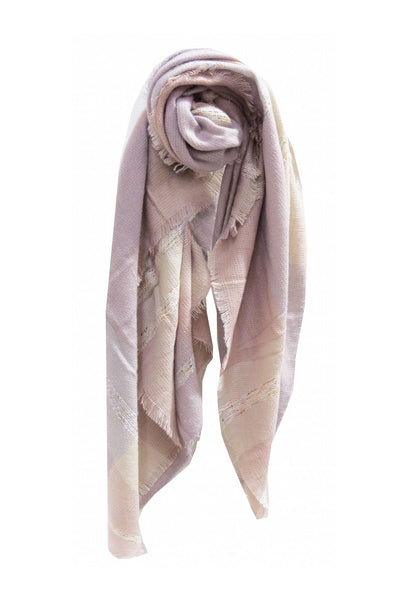 Spun Scarves Blanket Wrap Lavendar / One Size Blanket Wrap in Plaid N Dipity