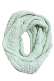 Spun Scarves Knit Scarf Cable Knit Infinity Scarf & Hat Set in Mint Cable Knit Infinity Scarf & Hat Set in Mint by Spun
