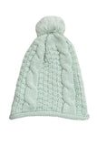 Spun Scarves Knit Scarf Cable Knit Infinity Scarf & Hat Set in Mint Cable Knit Infinity Scarf & Hat Set in Mint by Spun