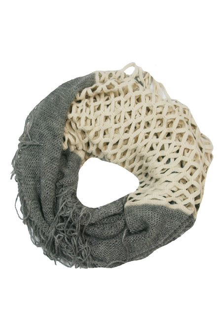 100% Cashmere Luxury Scarf, New York Parkway print in Tide Blue