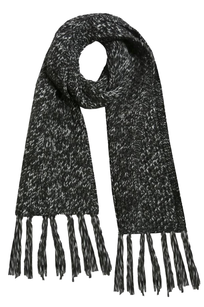 Twisted Chunky Hand Knit Scarf with Tassels