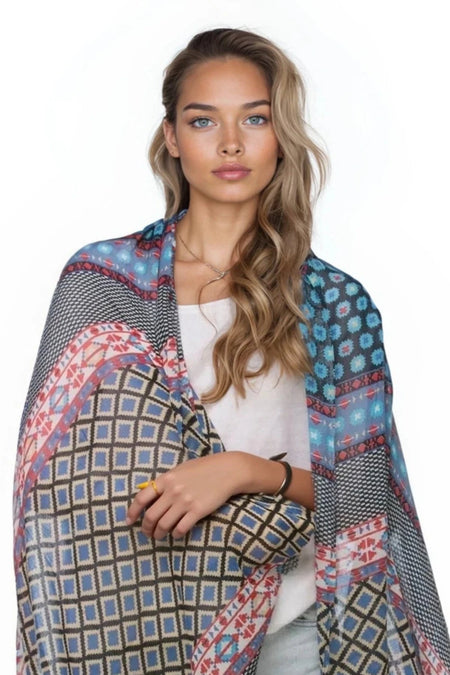 Desert Scallops Hand Loomed Fabric Wrap Scar