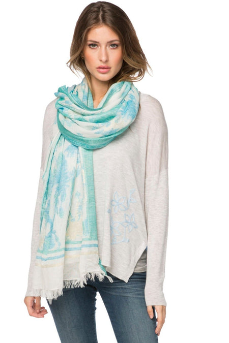 Desert Scallops Hand Loomed Fabric Wrap Scar