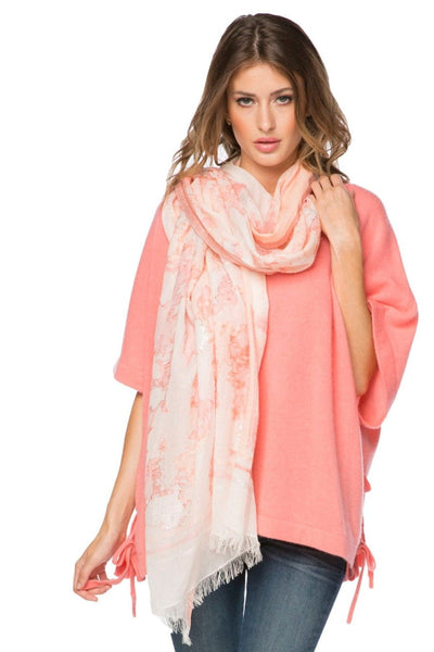 Spun Scarves Luxury Scarf Happy High Hand Loomed Textured Fabric Scarf Wrap