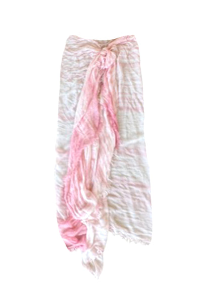 Spun Scarves Luxury Scarf Pink Flamingo Tie Dye Splash Soft Rayon Wrap, Sarong, Scarf
