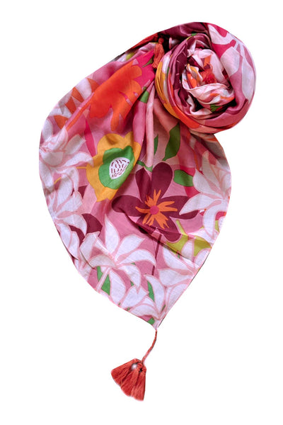 Spun Scarves sarong California Dreaming Print / Multi California Dreaming Print Luxury Sarong Wrap Scarf