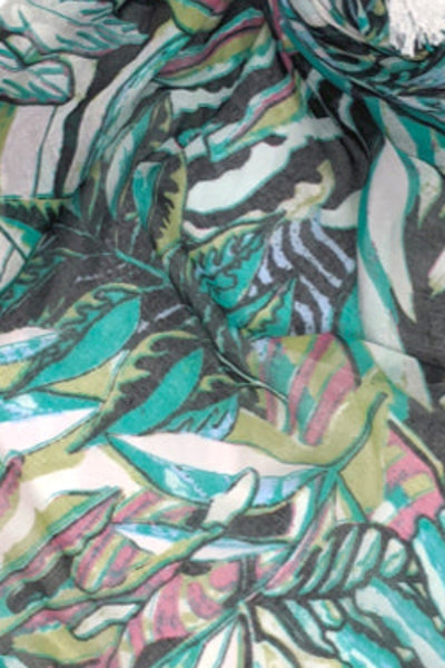Spun Scarves Sarong Forest Dweller / Multi Forest Dweller Print Scarf Wrap Sarong