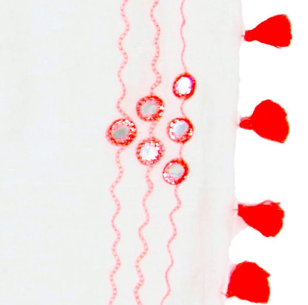 Spun Scarves sarong Magic Mirror / Neon Orange Magic Mirror Sarong Wrap Coverup in Neon Orange