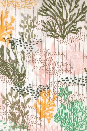 Spun Scarves sarong Mermaid's Cove / Blush Mermaid's Cove Print Cotton Sarong/Scarf Wrap