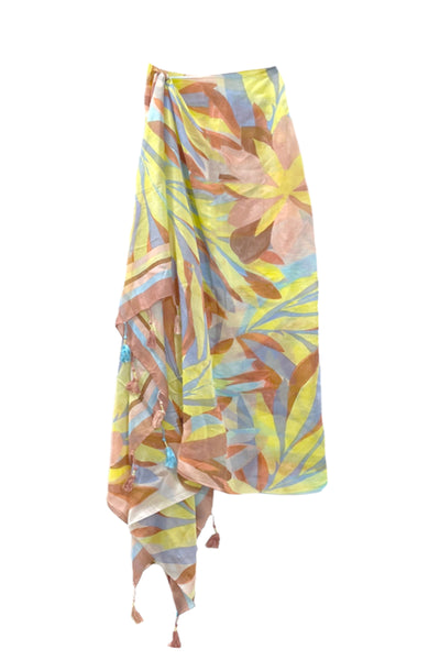 Spun Scarves sarong Paradise Found Print / Multi Paradise Found Print Luxury Sarong Wrap Scarf
